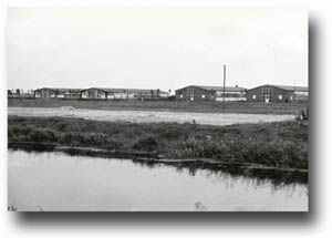 gebouwen aan de vleddermond